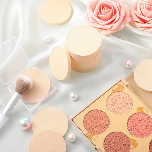 Esponjas De Maquillaje Redondas Con Forma De Rótula, 100 Uni