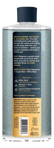 Gel De Ducha Exfoliante Every Man Jack Pacific Surf 828 Ml