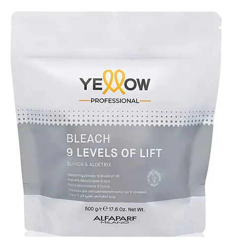 Polvo Decolorante Yellow 9 Tonos de Aclaración x 500 g