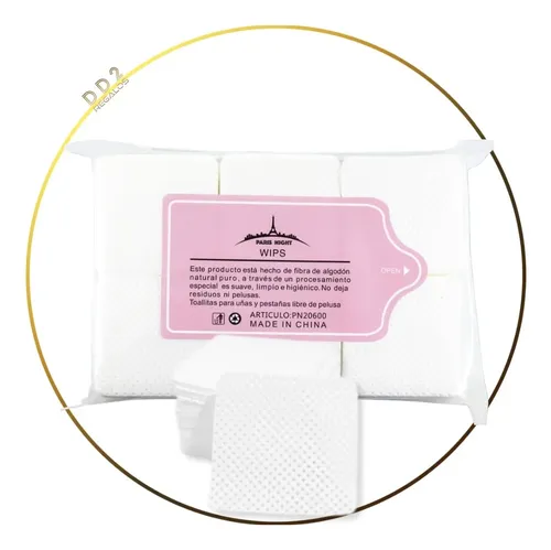 Wipes X600 Pcs Removedor Pegamento Pestañas Y Uñas Manicuria