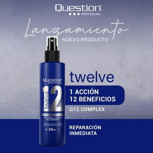 Tratamiento Twelve 12 Sin Enjuague Question X 210 Ml.