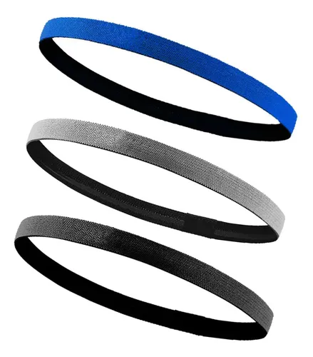 Diadema Deportiva Delgada Para El Pelo De 3 Piezas, Elástica