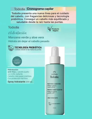 Spray Manzana Verde Y Aloe Vera Hidratante X2 Tododia Natura