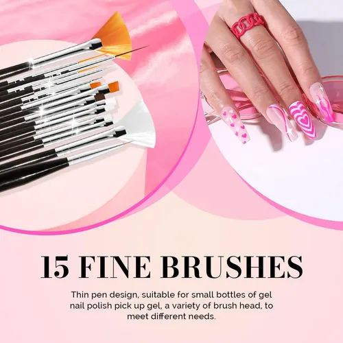 Melodysusie Set De Brochas Para Nail Art 31 Piezas