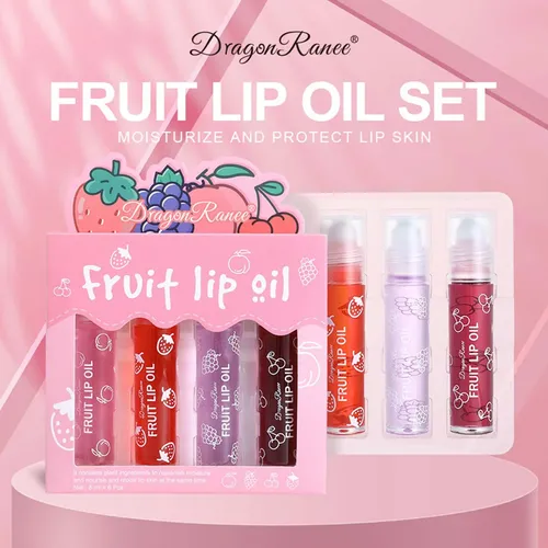 Set De 4 Aceites Labiales Hidratantes Dragonranee Fruit