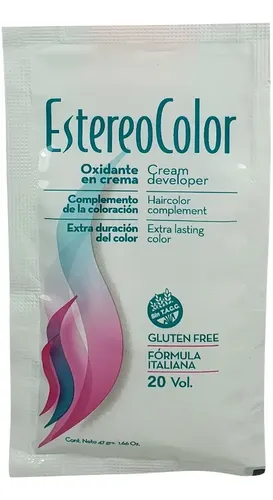 Kit de Tintura Permanente EstereoColor 8.7 Rubio Claro Cobrizo con Oxidante y Máscara