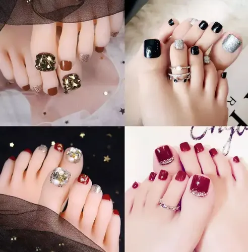 Tips Soft Gel Para Pies Caja X120 Pcs Uñas Postizas