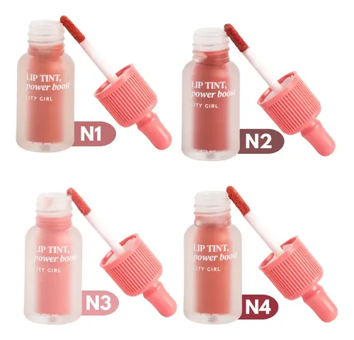 Tinta Para Labios Lip Tint Power Boost De City Girl Multiuso