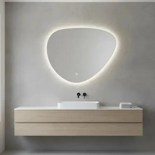 Bronzen LED Trasera Irregular – Fría – Sin marco – Corriente eléctrica Incluye: Con luz)