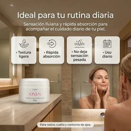 Crema Antiarrugas Ltanis Oxys Reafirmante Rostro 100ml