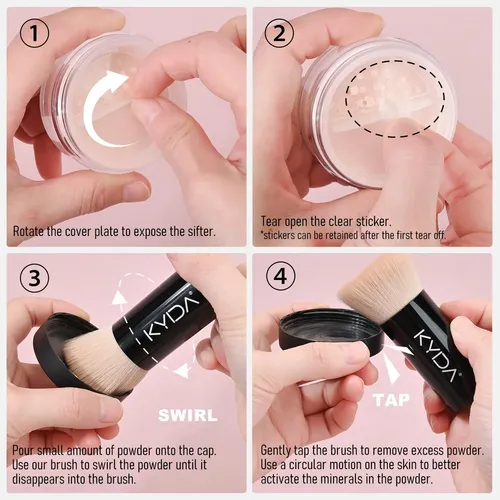 Kyda Base De Maquillaje Mineral En Polvo, Spf 35,