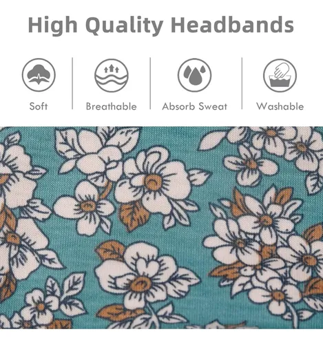 Bandanas Anchas De Mujer Huachi Boho 6 Uds