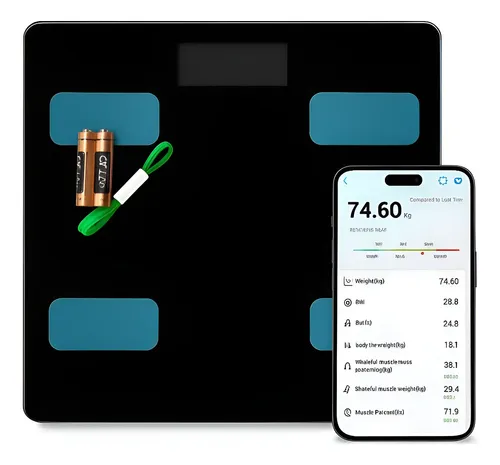 Balanza Personal De Baño Inteligente 180kg Bluetooth Kaimon