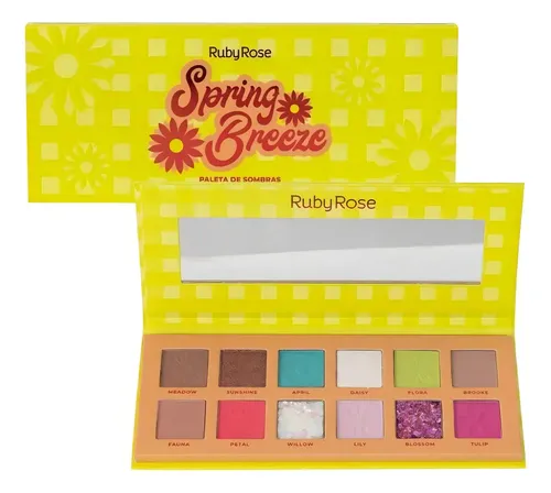 Ruby Rose Paleta De Sombras Spring Breeze 10 Colores Color Surtidos