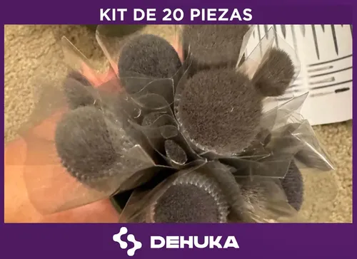 Set 20 Brochas Maquillaje Artístico Sintéticas Rostro Dehuka