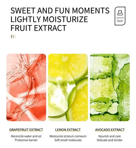Set 5 Cremas Manos Frutales 30g Hidratantes