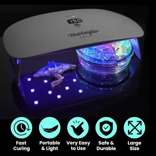 Lámpara Uv 36w Para Resina Con Temporizador Y Usb C