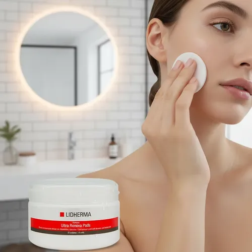 Ultra Renova Pads Grasa Acne Salicilico Mandelico Lidherma