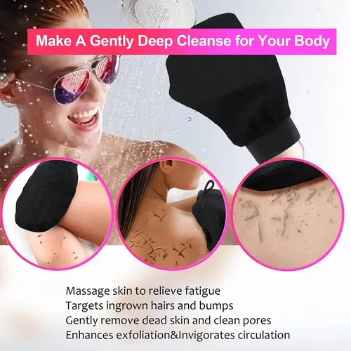5 Guantes Exfoliantes Coreanos, Removedores De Piel Muerta,