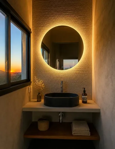 Espejo Redondo 50cm Sistema Touch Y Dimmer. Luz Led