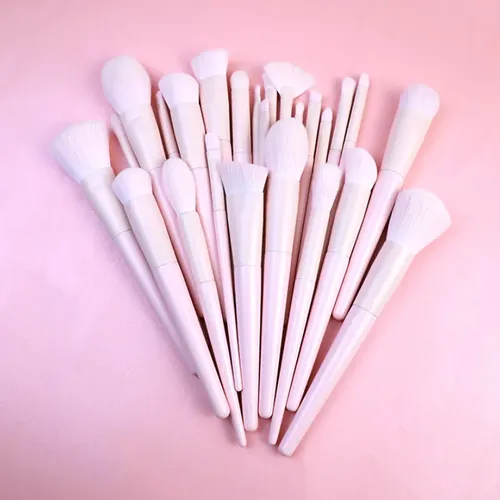 Juego De 26 Brochas De Maquillaje Rosas, Polvos Sueltos,