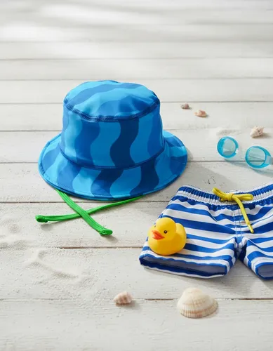 Gorro Infantil Tela Malla Bebe Niño Piluso Con Protección Uv Color Alligator Talle 3