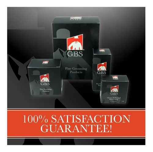 Cepillo De Afeitado Negro Gbs Para Afeitado Húmedo
