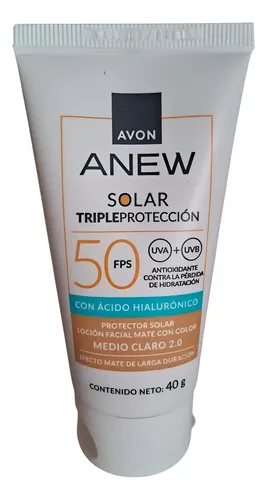 Avon Anew Protector Solar Claro2.0facial Fps50 C/hialuronico