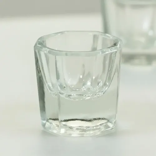 Vaso Dappen X10 De Vidrio Uñas Esculpidas Acrílico Manicuria