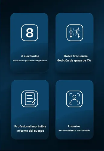 Báscula Corporal Digital De 8electrodos De Bioimpedancia