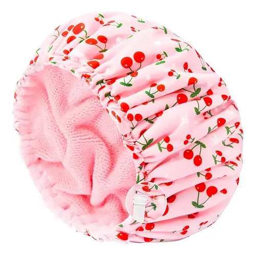 Gorro De Ducha Impermeable Para Mujer: Ajustable, Poliéster,