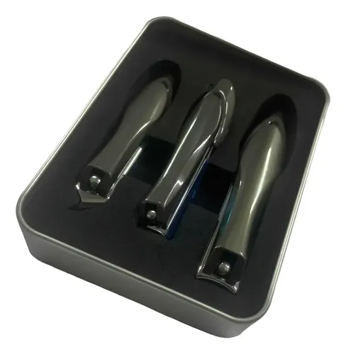 Set De 3 Piezas Para Uñas Con Caja Pedicura/manicura