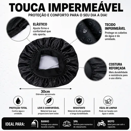 Gorra De Baño Impermeable Para Moto, Ducha De Lujo, Bañera S