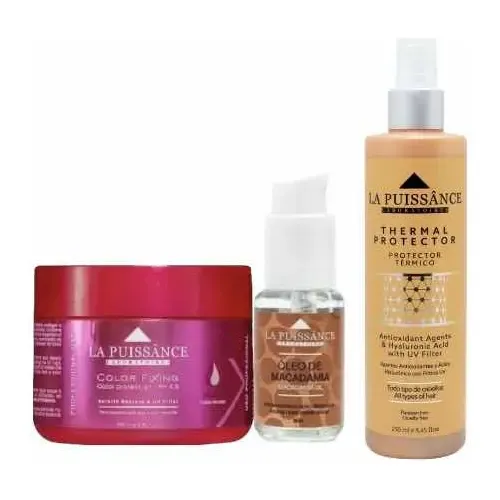 Kit La Puissance Mascara Color+serum Macadamia+p.térmico
