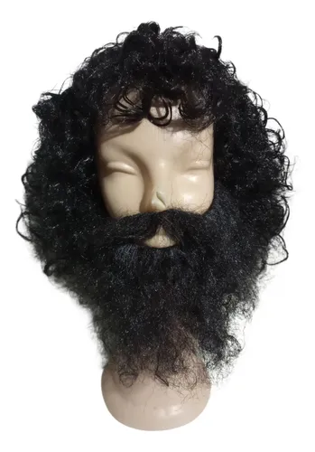 Peluca Y Barba Negra Style By La Parti Wigs!
