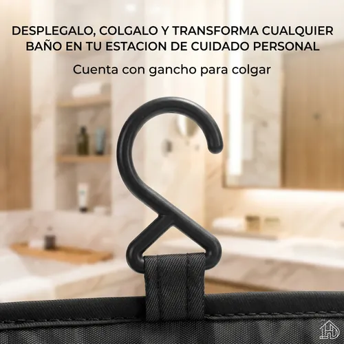 Neceser Porta Cosmeticos Viaje Gancho Maquillaje Cremas