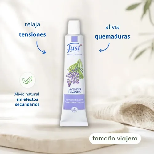 Crema De Lavanda Swiss Just 25g Relajante Corporal