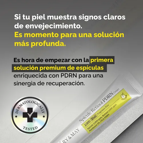 Crema Facial Retinol Mary&may Spicule Poros Arrugas