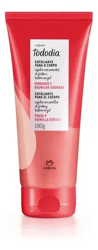 Exfoliante Corpo Frutilla Y Vainilla Dorada Tododia Natura