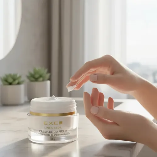 Crema de Día FPS 15 Exel Seda de 50mL Todo tipo de piel