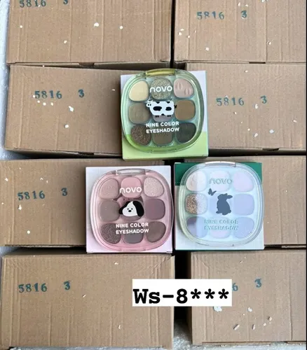 Paleta X9 Sombras De Ojos Animalitos Cute Novo