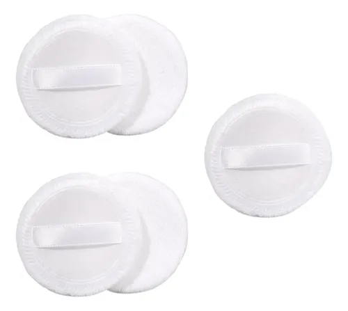 5 Unids Soplo De Polvo Esponja Puff De Maquillaje De Blanco