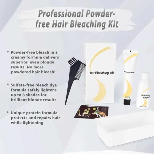 Kit De Decoloración Para El Cabello Juanchi Gentle Cream Sin