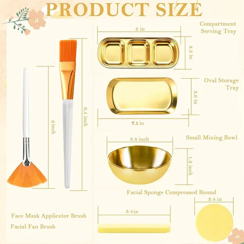Conjunto De 23 Tigelas For Misturar Máscara Facial,