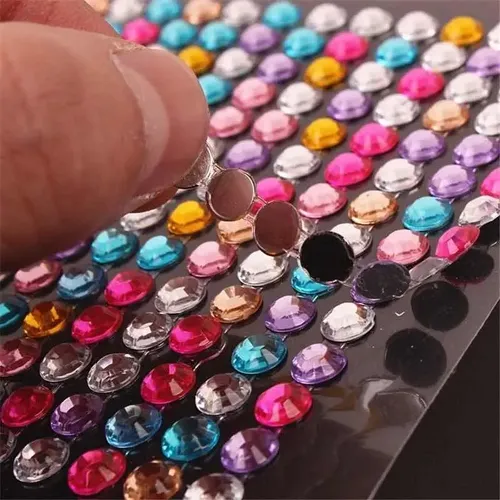 Strass Gemas Autoadhesiva Para Cara Cuerpo Multiuso Grande