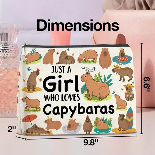 Bolsa De Maquillaje Upnege Capybara, Regalos Para Los Amante