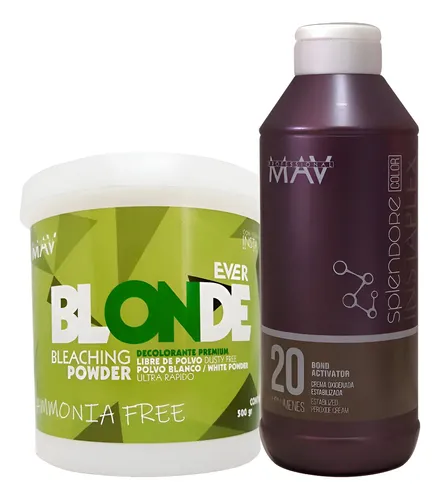 Oxidante Crema 20 Vol Polvo Decolorante Sin Amoniaco Mav