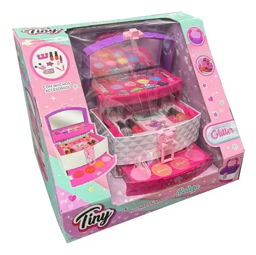 Tiny Set Valija De Maquillaje Con Glitter 3362 Loony Toys
