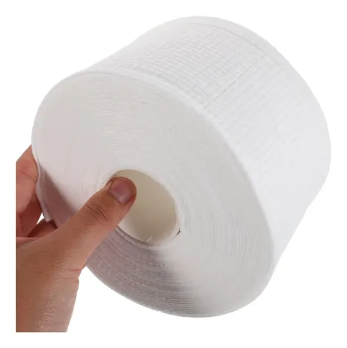 1 Rollo De Almohadillas Desmaquillantes Lavables: Paños Faci