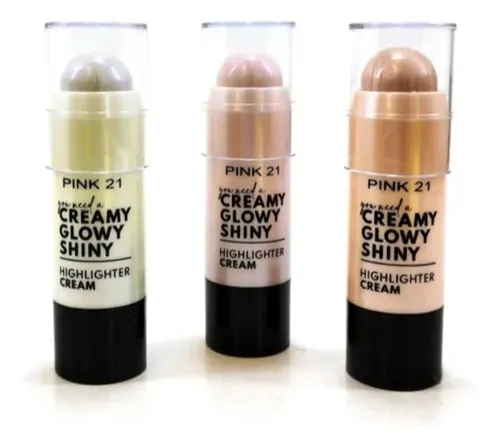 Iluminador Creamy Glowy Shiny Pink 21 Tono 3